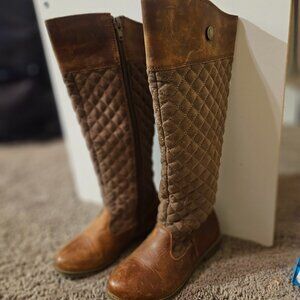 Quilted Leather Riding Boot
